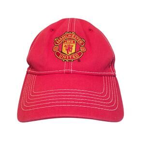 Manchester United Football Soccer Official Merchandise Red Adjustable Cap